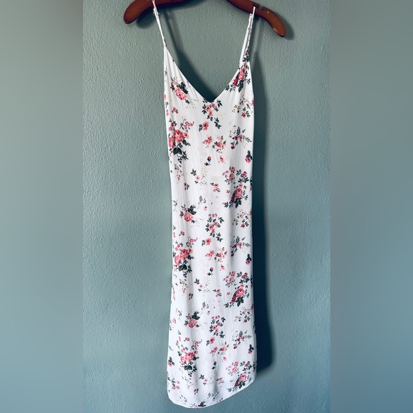 REFORMATION Dietrich Flourish Midi Coquette Slip Dress Spring Bridesmaid size 8 - Picture 3 of 16